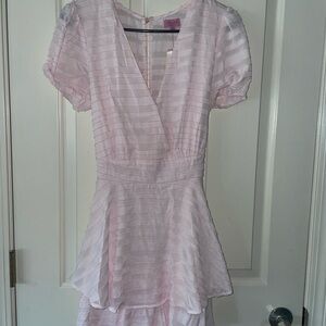 Francesca’s pink dress